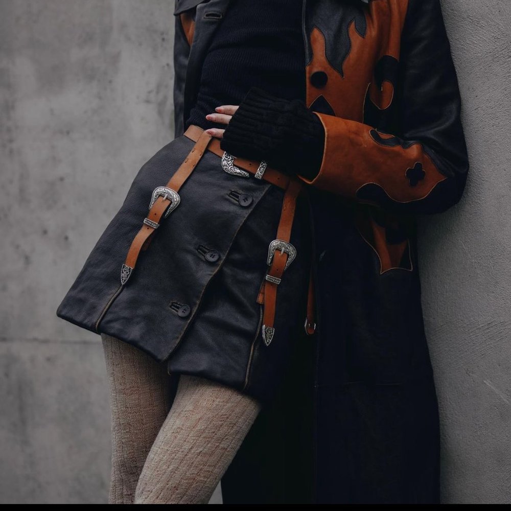 Acne Studios Leather Runway Skirt SS22 - Picture 10 of 10
